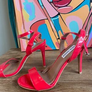Steve Madden Red Strappy Heels